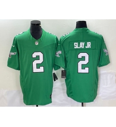 Men's Nike Philadelphia Eagles #2 Darius Slay Jr. Green 2023 F.U.S.E. Vapor Limited Throwback Stitched Football Jersey