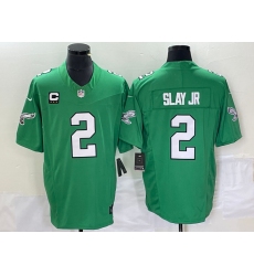 Men's Nike Philadelphia Eagles #2 Darius Slay Jr. Green 2023 F.U.S.E. Vapor Untouchable C Stitched Football Jersey