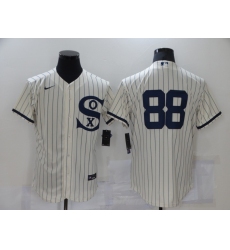 Men's Chicago White Sox #88 Luis Robert Cream Elite 2021 Field of Dreams Jersey