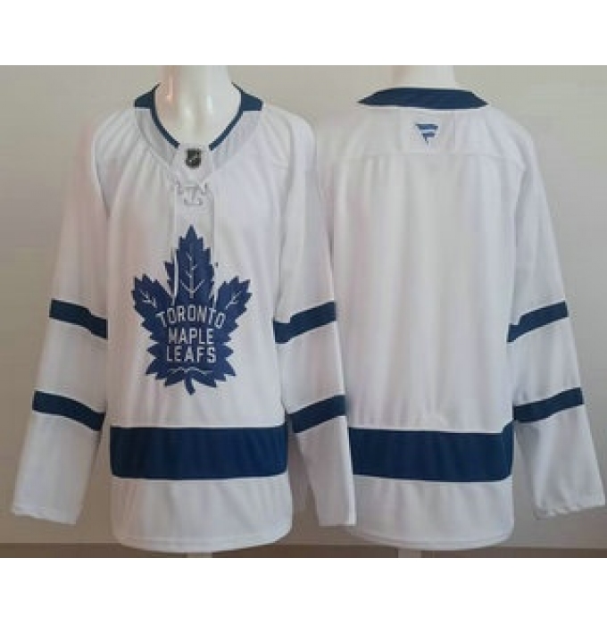 Men's Toronto Maple Leafs Blank White Authentitc Jersey