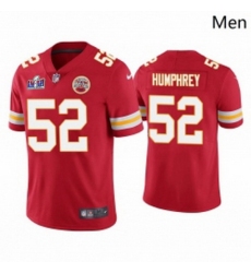 Men's Kansas City Chiefs #52 Creed Humphrey Red 2023 F U S E Vapor Untouchable Limited Stitched 2024 Super Bowl LVIII Jersey