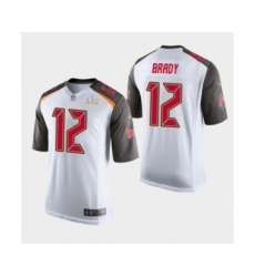 Women's Tampa Bay Buccaneers #12 Tom Brady White Super Bowl LV Jersey