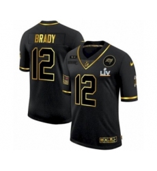 Youth Tampa Bay Buccaneers #12 Black Super Bowl LV Jersey Salute To Service