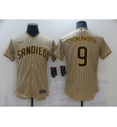 Men's Nike San Diego Padres #9 Jake Cronenworth Brown Road Player Jersey