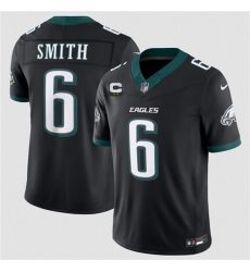 Men's Philadelphia Eagles #6 DeVonta Smith Black 2026 F.U.S.E. 2-Star C Vapor Untouchable Limited Football Stitched Jersey