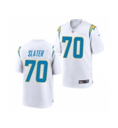 Men's Los Angeles Chargers #70 Rashawn Slater White 2021 Vapor Untouchable Limited Jersey