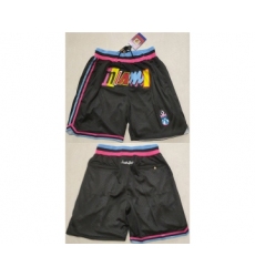Men's Miami Heat Black Shorts (Run Small)