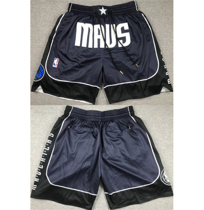 Men's Dallas Mavericks Navy Shorts (Run Small)