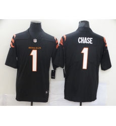 Men's Cincinnati Bengals #1 Ja'Marr Chase Nike Black 2021 NFL Draft First Round Pick Limited Jersey Men's Cincinnati Bengals #1 Ja'Marr Chase Nike Black 2021 NFL Draft First Round Pick Limited Jersey