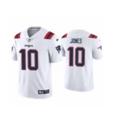 Men New England Patriots #10 Mac Jones White 2021 Vapor Limited Football Jersey
