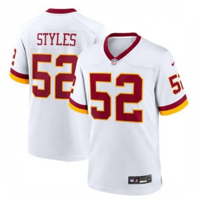 Men's Washington Commanders #52 Sonny Styles White 2026 NFL Draft Game Jersey