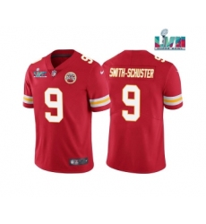 Men’s Kansas City Chiefs #9 JuJu Smith-Schuster Red Super Bowl LVII Patch Vapor Untouchable Limited Stitched Jersey
