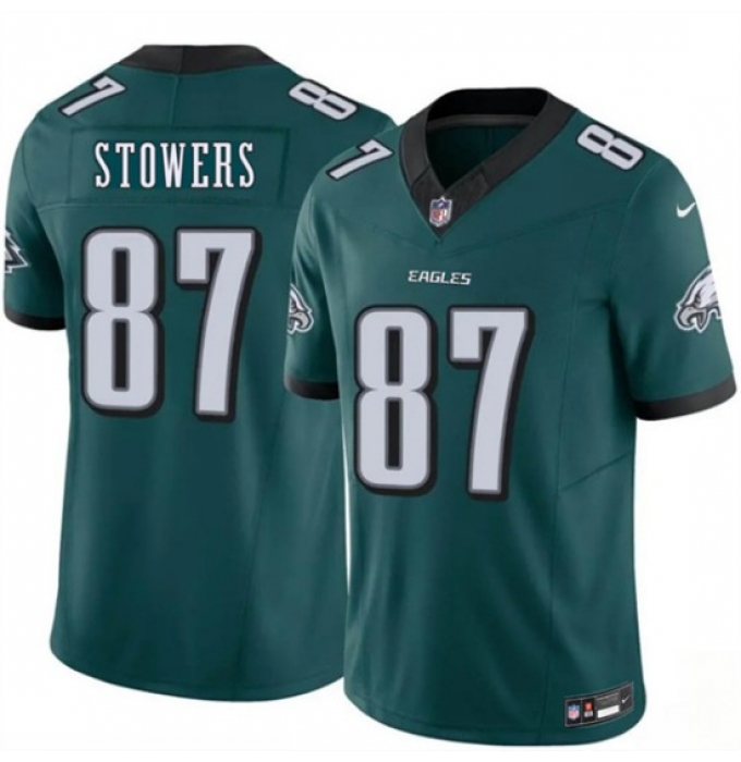Men's Philadelphia Eagles #87 Eli Stowers Green 2026 Draft F.U.S.E. Vapor Untouchable Limited Football Stitched Jersey