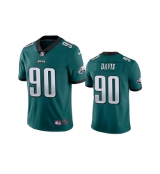 Men's Philadelphia Eagles #90 Jordan Davis Green Vapor Untouchable Limited Stitched Jersey