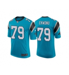 Men's Carolina Panthers #79 Ikem Ekwonu 2022 Blue Stitched Jersey