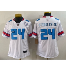 Youth Houston Texans #24 Derek Stingley Jr. White 2026 F.U.S.E. Rivalries Collection Limited Stitched Football Jersey