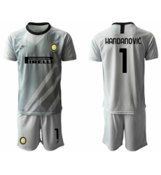 2020-21 Inter Milan Gray 1 HANDANOVIC Goalkeeper Soccer Jersey
