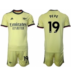 Men 2021-2022 Club Arsenal away yellow 19 Soccer Jersey