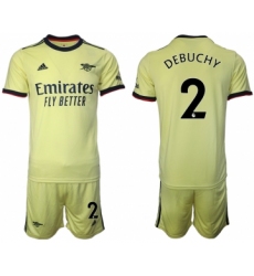 Men 2021-2022 Club Arsenal away yellow 2 Soccer Jersey