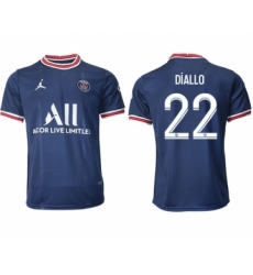 Men 2021-2022 Club Paris St German home aaa version blue 22 Soccer Jersey