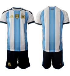 Men's Argentina Blank National Team FIFA x World Cup 2026 Home White On Field Jersey