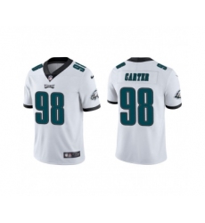 Men's Nike Philadelphia Eagles #98 Jalen Carter White Vapor Untouchable Limited Stitched Jersey