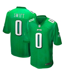 Men's Philadelphia Eagles #0 D'Andre Swift Nike Kelly Green Limited Jersey