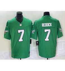 Men's Nike Philadelphia Eagles #7 Haason Reddick Green 2023 F.U.S.E. Vapor Limited Throwback Stitched Football Jersey