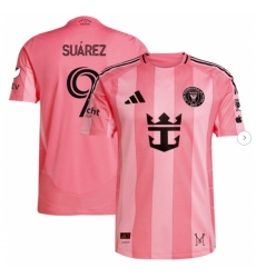 Men's Inter Miami CF Luis Suárez adidas Light Pink 2025 Euforia Authentic Player Jersey