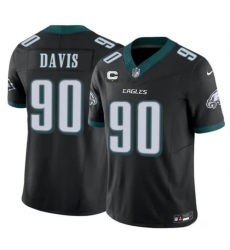 Men's Philadelphia Eagles #90 Jordan Davis Black 2026 F.U.S.E. 1-Star C Vapor Untouchable Limited Football Stitched Jersey