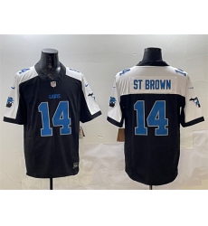 Men's Detroit Lions #14 Amon-Ra St. Brown Black Alternate F.U.S.E. 2024 Michigan Vapor Limited Football Stitched Game Jersey