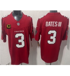 Men's Atlanta Falcons #3 Jessie Bates III Red 2026 New F.U.S.E. 4-Star C Vapor Untouchable Limited Football Stitched Jersey