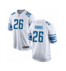 Men's Nike Detroit Lions #26 Jahmyr Gibbs White Official Game Jersey