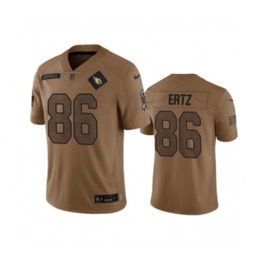 Men's Nike Arizona Cardinals #86 Zach Ertz 2023 Brown Salute To Service Limited Football Stitched Jersey Men's Nike Arizona Cardinals #86 Zach Ertz 2023 Brown Salute To Service Limited Football Stitched Jersey