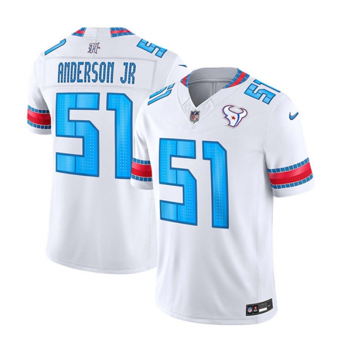 Youth Houston Texans #51 Will Anderson Jr. White 2026 F.U.S.E. Rivalries Collection Limited Stitched Football Jersey