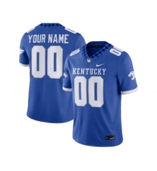 Mens Kentucky Wildcats CUSTOM ROYAL Nike NCAA COLLEGE FOOTBALL Stitched JERSEY