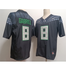 Men's Oregon Ducks #8 Dillon Gabriel Black 2024 F.U.S.E. Stitched Jersey