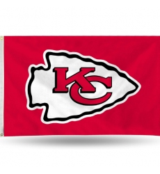 2Pcs Rico Industries NFL Standard 3' x 5' Banner Flag Single Sided - Indoor or Outdoor - Home Décor