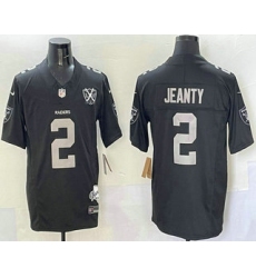 Men's Las Vegas Raiders #2 Ashton Jeanty Limited Black 65th Fashion Vapor Jersey
