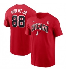 Men's Chicago White Sox #88 Luis Robert Jr. Red 2025 City Connect Name & Number T-Shirt