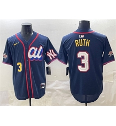 Men's American League #3 Babe Ruth Navy 2025 All-Star Edition Limited Stitched Baseball Jersey