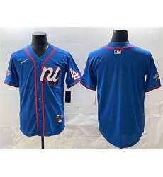 Men's National League Los Angeles Dodgers Blank Blue 2025 All-Star Edition Limited Stitched Baseball Jersey
