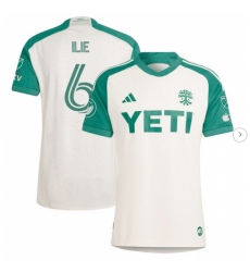 Mens Austin FC Ilie Sanchez adidas Tan 2024 The Armadillo Kit Authentic Player Jersey