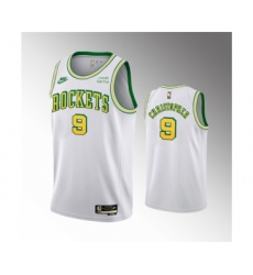 Men's Houston Rockets #9 Josh Christopher White Swingman Classic Edition Stitched Basketball Jersey