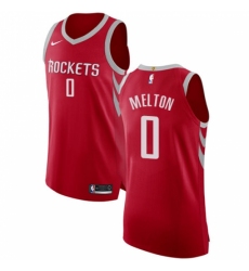 Men's Nike Houston Rockets #0 De'Anthony Melton Authentic Red NBA Jersey - Icon Edition