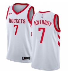 Men's Nike Houston Rockets #7 Carmelo Anthony Swingman White NBA Jersey - Association Edition