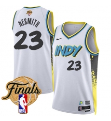 Men's Indiana Pacers #23 Aaron Nesmith White 2024-25 City Edition Stitched Basketball Jersey