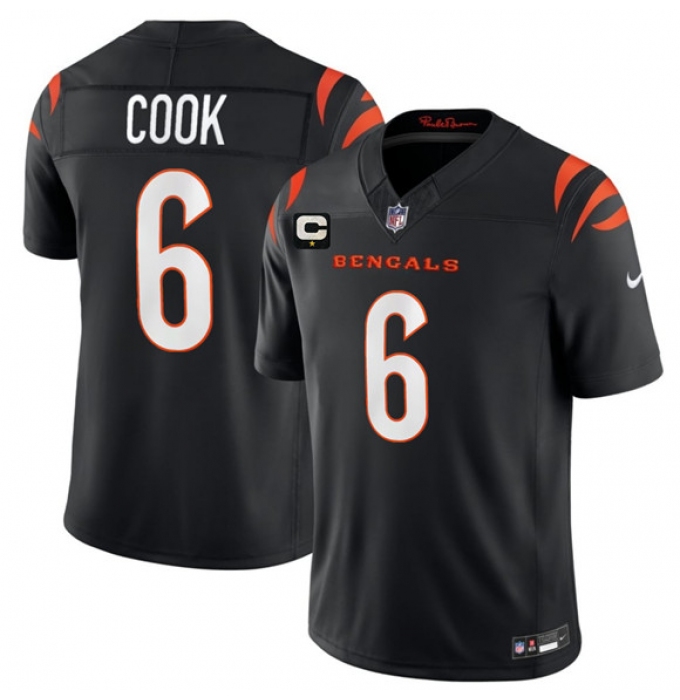 Men's Cincinnati Bengals #6 Bryan Cook Black 2026 F.U.S.E. 1-Star C Vapor Untouchable Limited Football Stitched Jersey