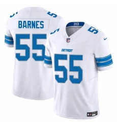 Men's Detroit Lions #55 Derrick Barnes White 2025 F.U.S.E. Vapor Limited Football Stitched Game Jersey