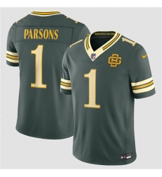 Youth Green Bay Packers #1 Micah Parsons Dark Green 2026 Rivalries Collection Limited Football Stitched Jersey